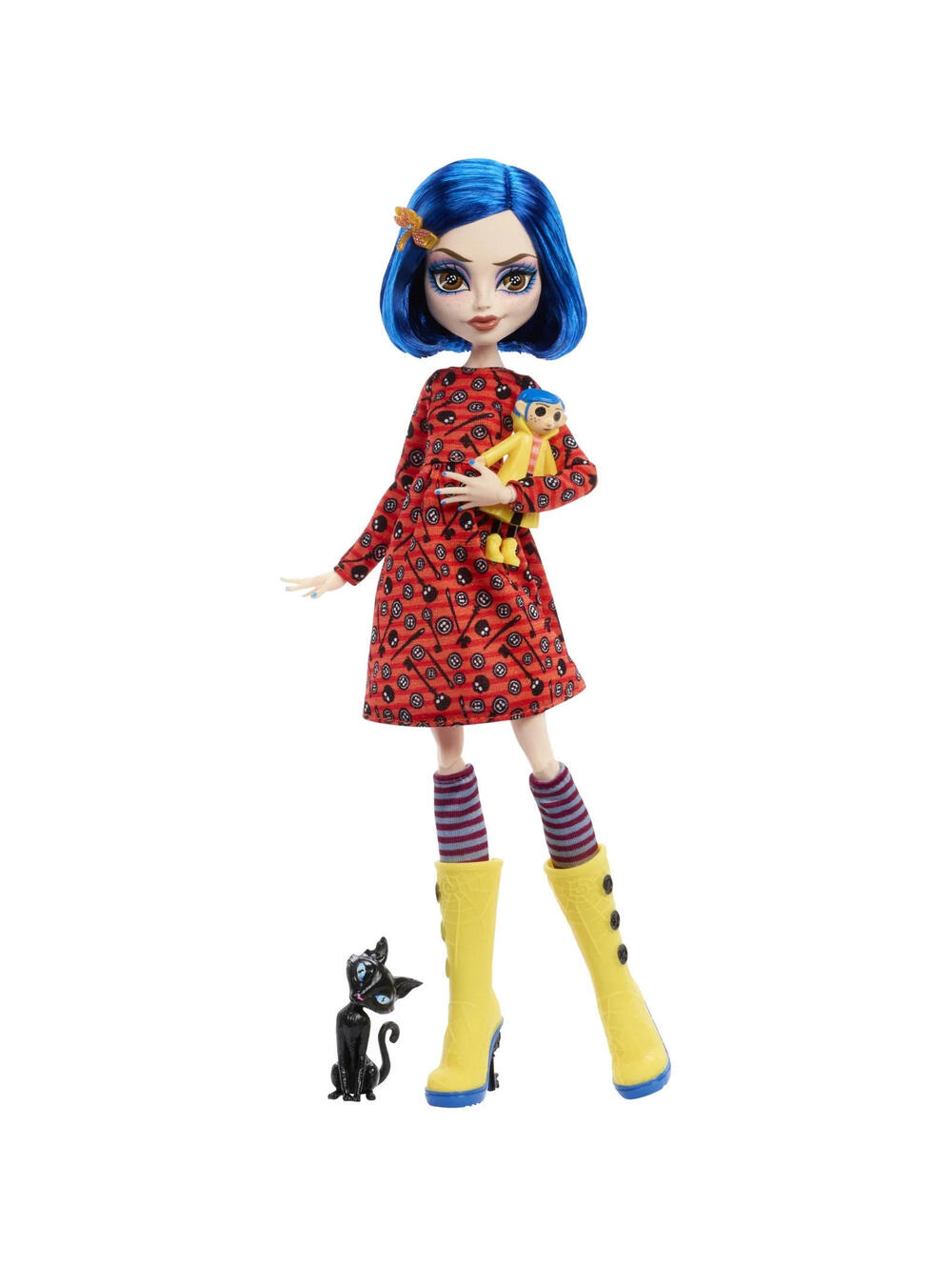 Monster High Skullector Coraline Collectible Doll in Yellow Raincoat IN STOCK - Picture 5 of 7